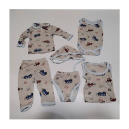 Baby Layette Set Supplier - 6-Piece Newborn Set Viscose Unisex Clothing Stocked Sales