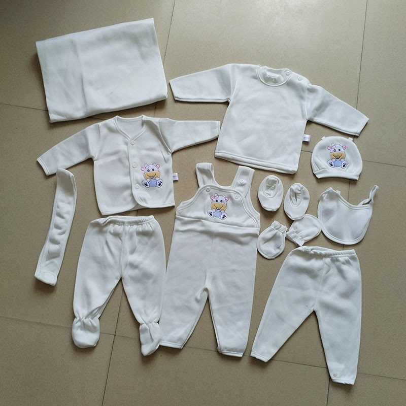 Newborn Layette Set Manufacturer - 11 Piece Girl Clothes Bodysuits Pants Essentials