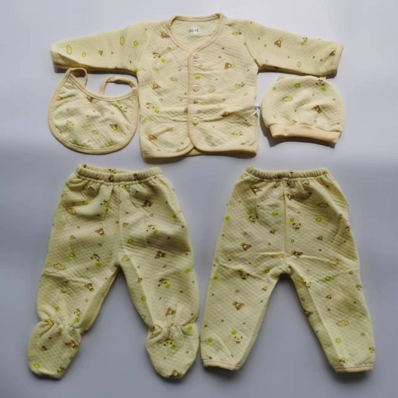 Baby Layette Set Manufacturer - 5-Piece Essential Set Newborn Girl Clothes for Winter