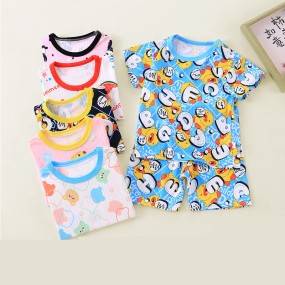 Toddler Clothes Factory - 1-6 Years Summer Cotton Outfits Shirt Short Sets Two Piece