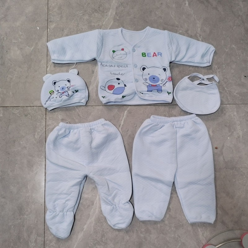 Baby Outfits Factory - 0-12 Months Cotton Winter Clothes Pants Gifts Layette Set