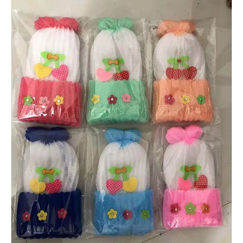 Baby Girl Caps Manufacturer - Pure White Knit Kids Hat With Earflap Winter Toddler Beanie