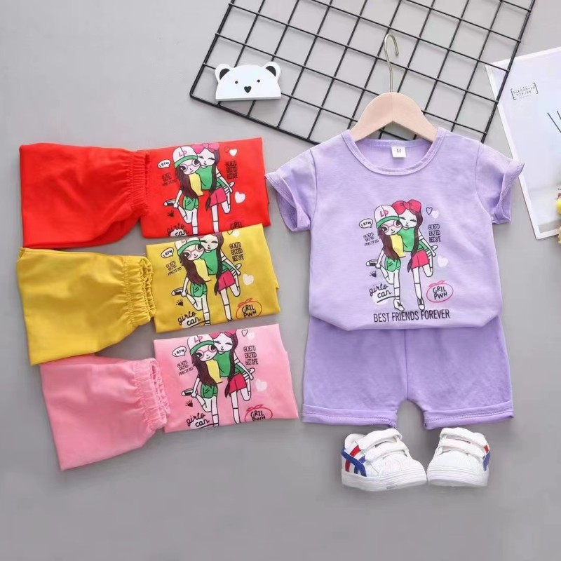 Baby Girl Shorts Set Supplier - Daisy Crop Vest Tank Tees Tops Short Pants Two Piece