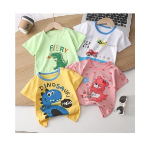 Summer Tops Manufacturer - 6m-6 Years Fashionable Short Sleeve T-Shirt Assorted Colors