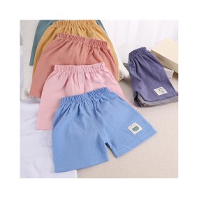 Toddler Jogger Shorts Supplier - Infant Soft Casual Cotton Linen Baby Shorts Cute Prints