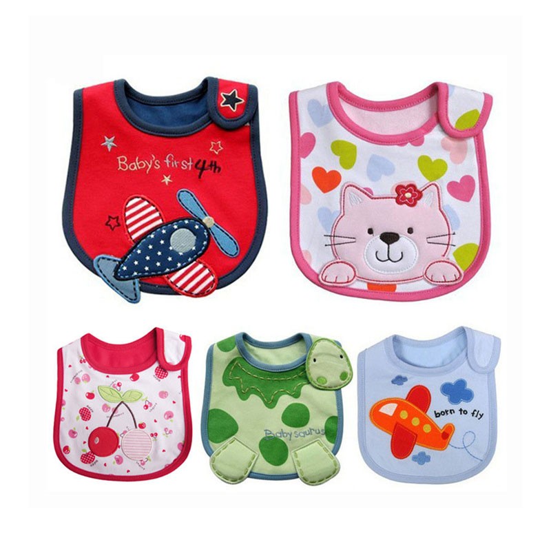 Waterproof Baby Bibs Factory - Adjustable Hook Loop Closure Unisex Infant Bib