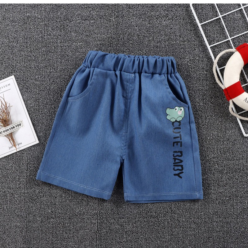 Toddler Jean Shorts Factory - Boys Kids Demin Jeans Shorts Elastic Waist Summer