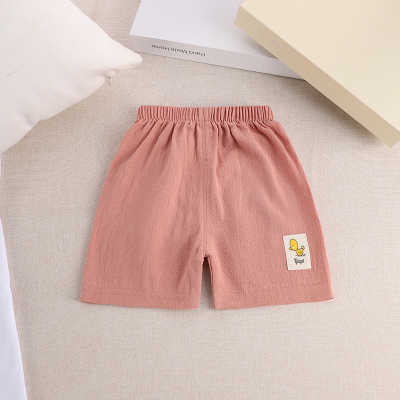 Toddler Jogger Shorts Supplier - Infant Soft Casual Cotton Linen Baby Shorts Cute Prints