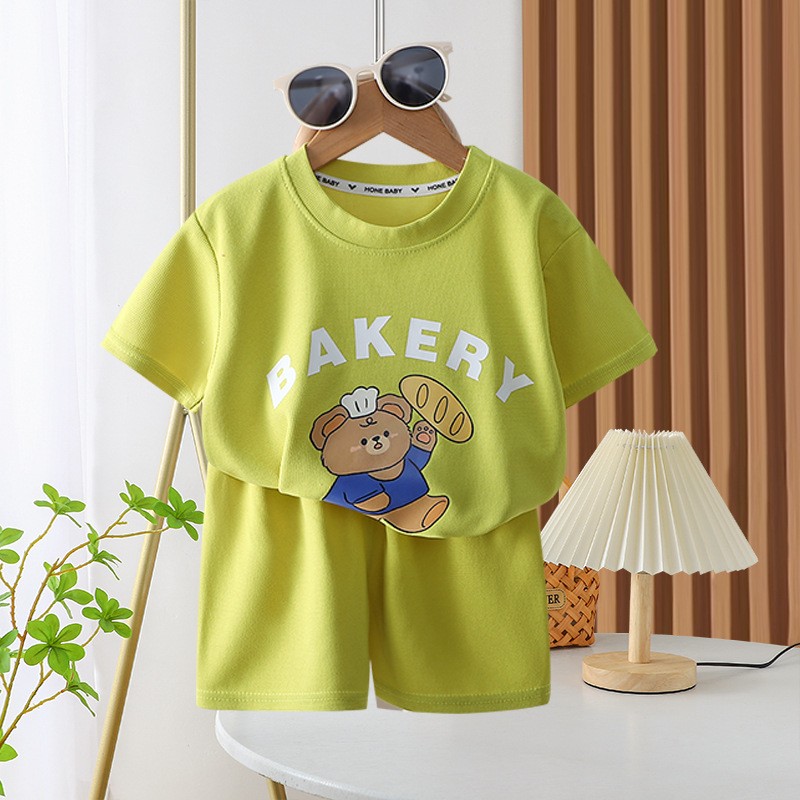 Infant Set Clothes Manufacturer - Toddler Boys Summer Clothes Shirt Shorts Cartoon