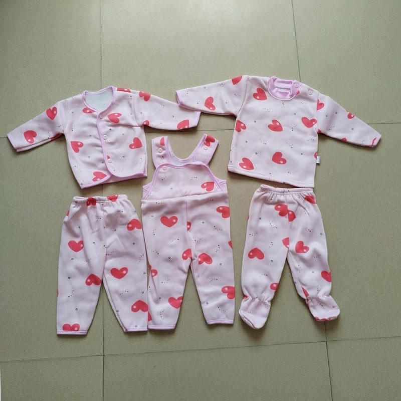 Baby Clothes Set Manufacturer - 11 Pieces Footed Long Sleeve Caps Mittens Set 0-6M