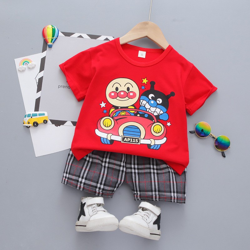 Infant Baby Clothes Factory - 1-4T Dinosaur Training Shorts T-Shirt Outfits Summer