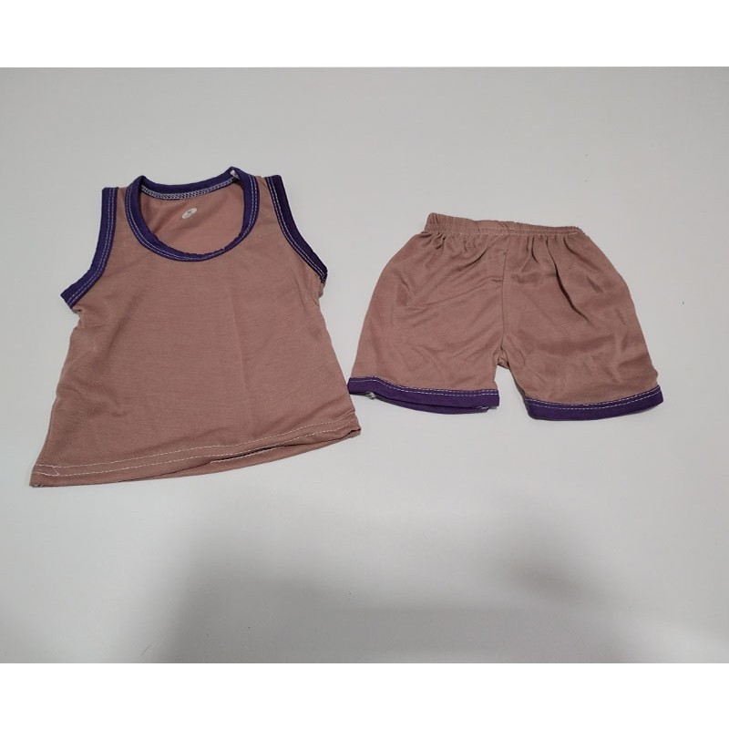 Baby Clothes Set Manufacturer - 2-Piece Summer Sleeveless Tops Shorts Unisex Outfits