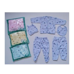 Baby Clothing Set Supplier - 5-Piece Layette Infant Gift Set 0-6 Month Gift Box