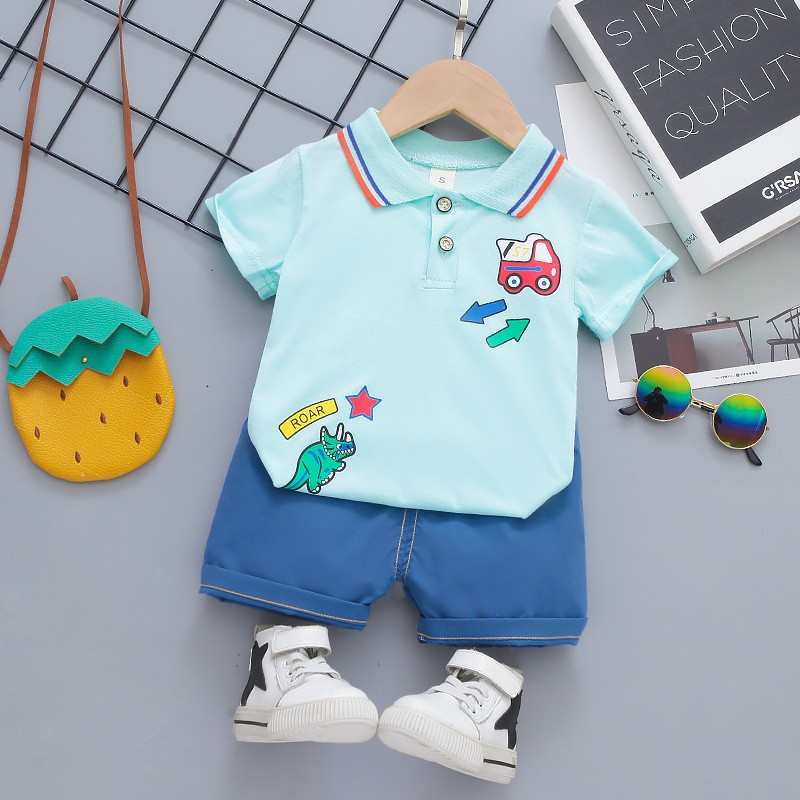 Toddler Fashionable Clothes Manufacturer - Short Sleeve Top and Shorts 100% Cotton