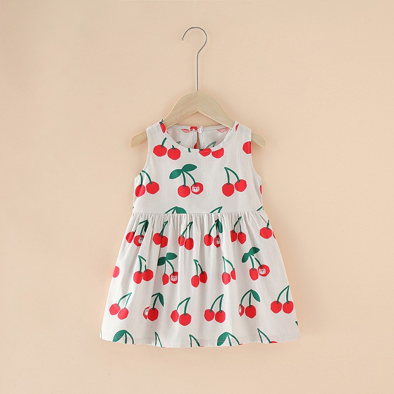 Cotton Baby Dresses Supplier - Sleeveless Girls Summer Dress Flare Soft Toddler