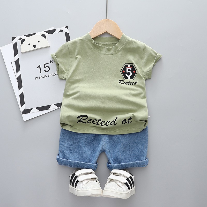 Toddler Cotton Sets Manufacturer - New Fashion Polo T-Shirt and Shorts Gentleman Outfit
