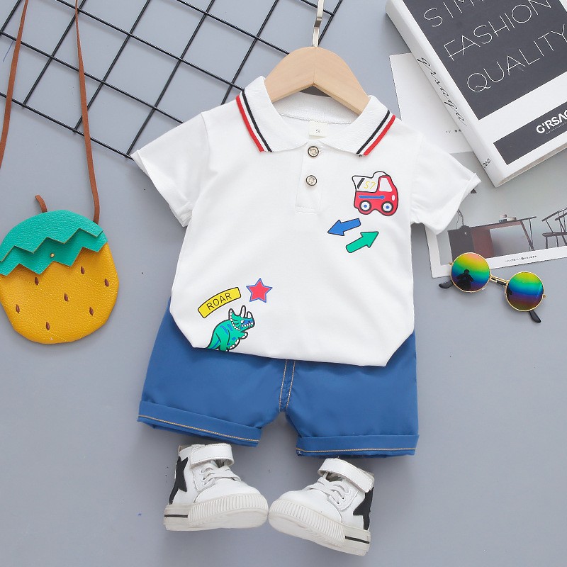 Toddler Fashionable Clothes Manufacturer - Short Sleeve Top and Shorts 100% Cotton