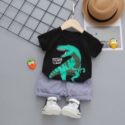 Toddler Boys Shorts Supplier - 2 Piece Kids Summer T-Shirt and Shorts Baby Clothing