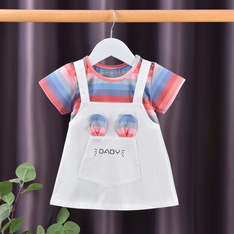 Little Girls Dress Manufacturer - T Shirt Dress Spring Summer Cotton Short Sleeve