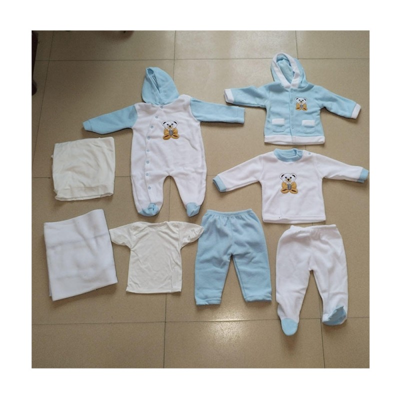 Baby Clothes Sets Factory - 8 Pcs Polar Fleece Clothing Pants Romper Suits 0-12M