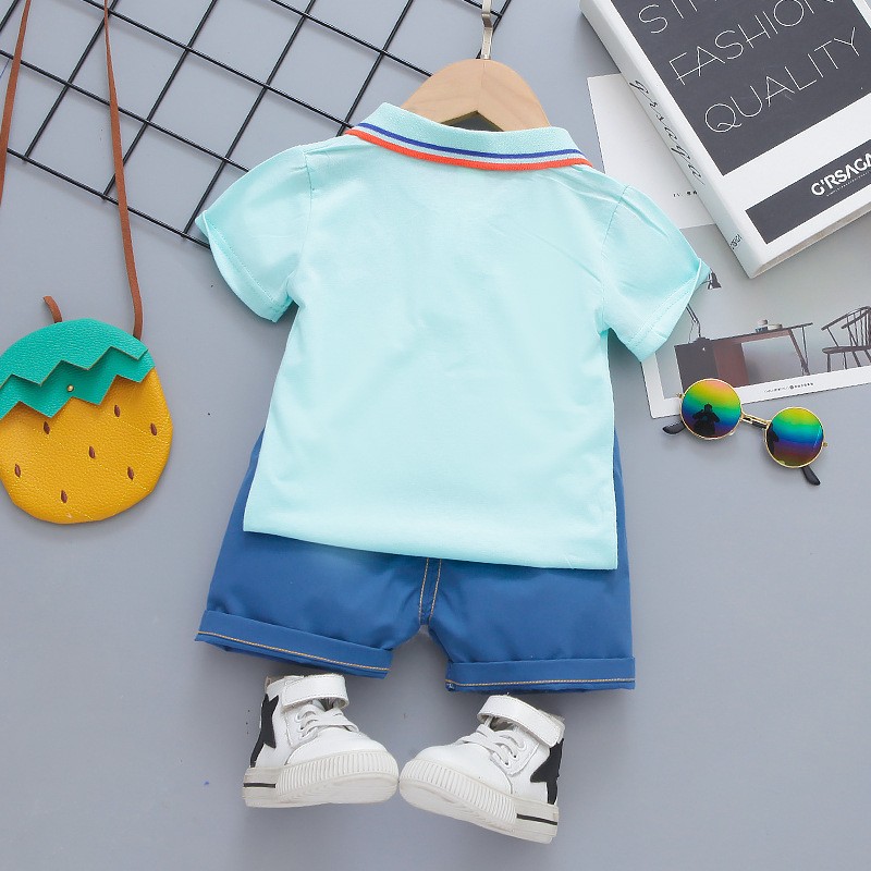 Toddler Fashionable Clothes Manufacturer - Short Sleeve Top and Shorts 100% Cotton