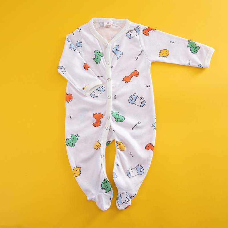 Baby Romper Factory - Snug Fit Footed Cotton One-Piece Long Sleeve Bodysuit Outfits