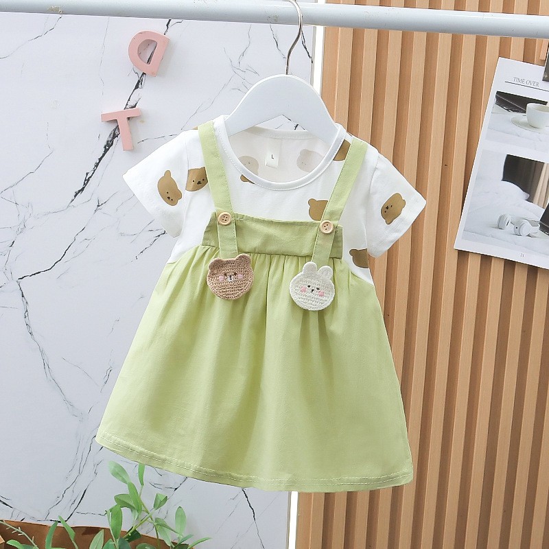 Toddler Girls Dress Factory - Bow Ruffle Tulle Short Sleeve Infant Girl Tutu Skirt