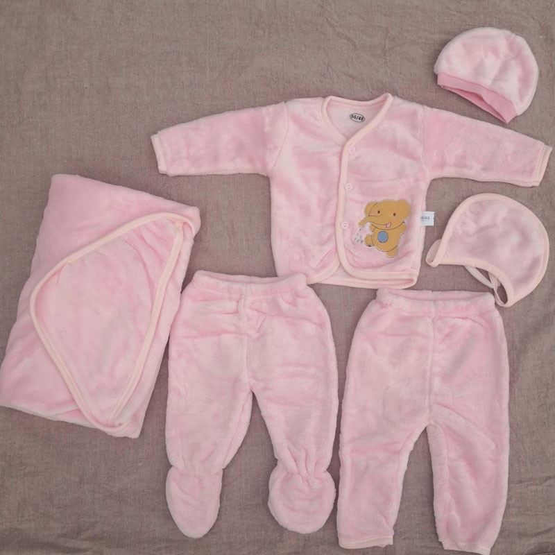 Baby Clothing Sets Manufacturer - Wholesale 6 Pieces Flannel Newborn Winter Clothes