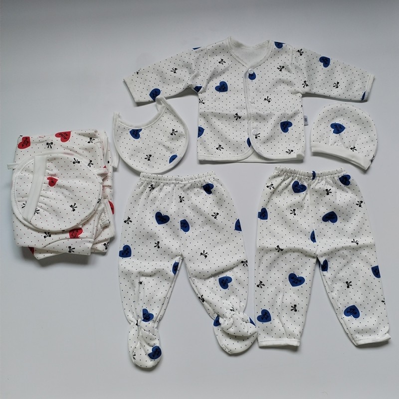 Baby Layette Set Supplier - 5-Piece Cozy Gift Set 0-3 Month Unisex Branded Clothes