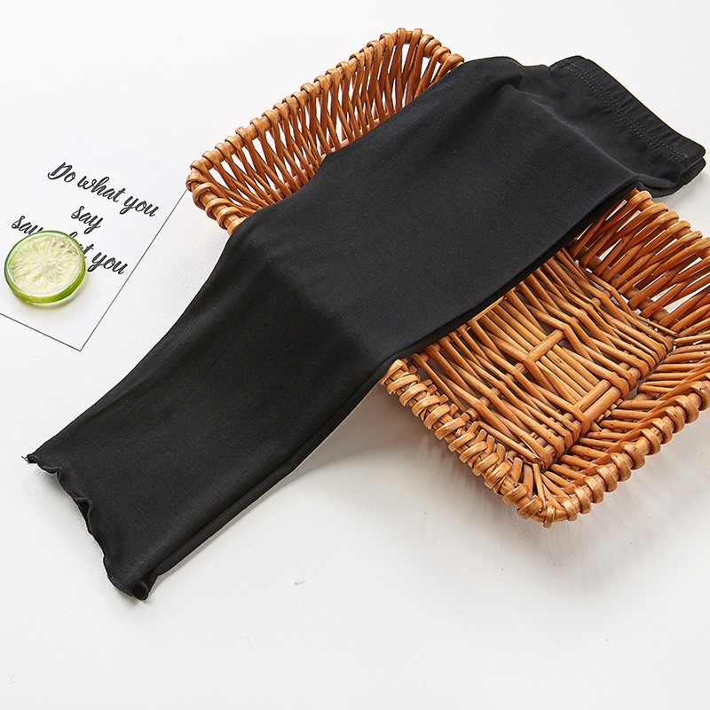 Cotton Knit Pants Manufacturer - Full-Length 2-10 Years Tagless Solid Color Stretchy