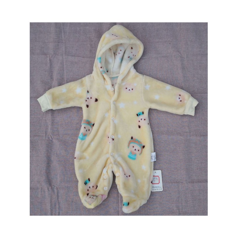 Baby Essentials Factory - Unisex Flannel Playsuits Overalls Corduroy Jumpsuit Winter