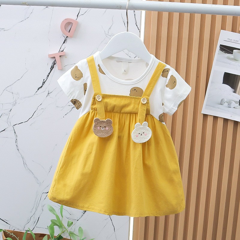 Toddler Girls Dress Factory - Bow Ruffle Tulle Short Sleeve Infant Girl Tutu Skirt