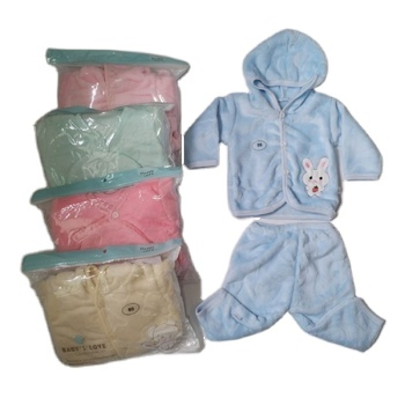 Baby Winter Clothes Supplier - 2 Piece Snowsuit Flannel Pants Jackets Winter Coat