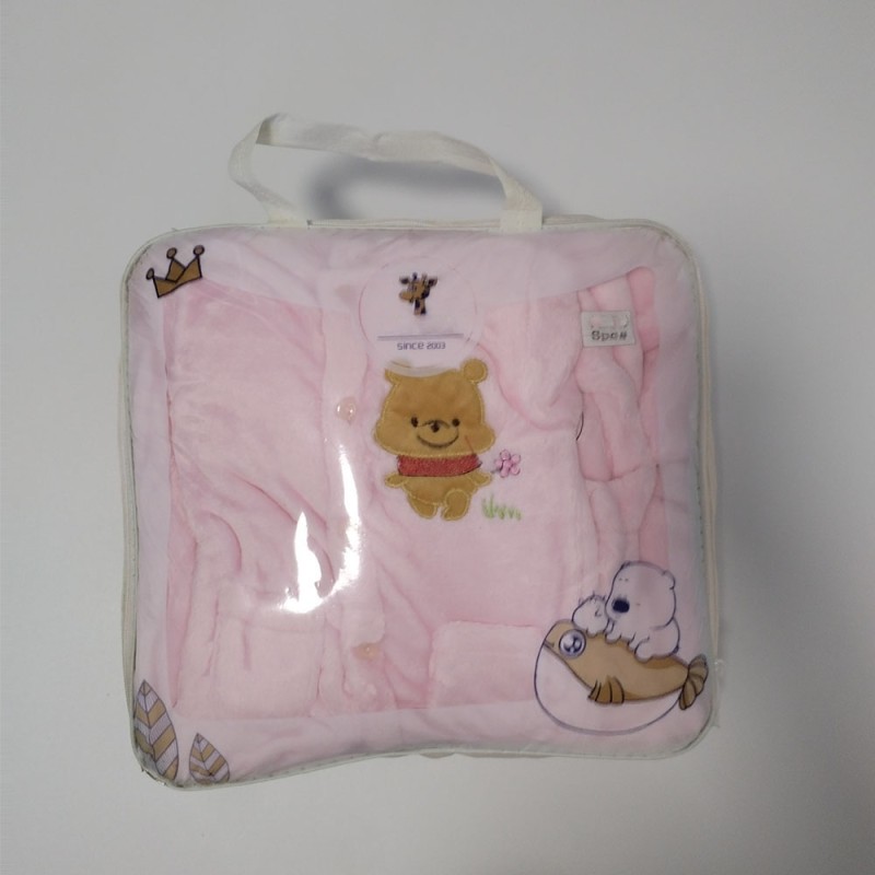 Newborn Layette Set Factory - 8 Pieces Gender Neutral Winter Clothes Flannel 0-6 Month