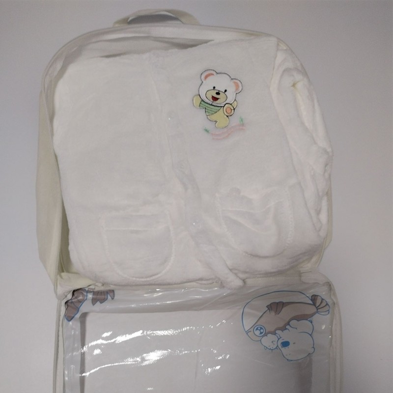 Newborn Winter Clothes Supplier - 6 Pieces Polar Fleece Flannel Set Tops+Pants Caps