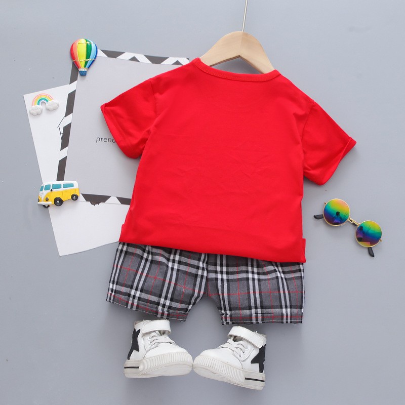 Infant Baby Clothes Factory - 1-4T Dinosaur Training Shorts T-Shirt Outfits Summer