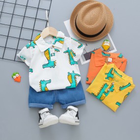 Kids Summer Clothes Factory - New Design 2023 Infant Clothes Set T-shirt Tops Shorts