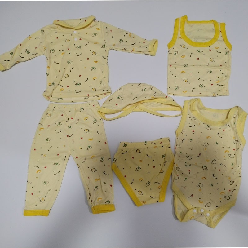 Baby Layette Set Supplier - 6-Piece Newborn Set Viscose Unisex Clothing Stocked Sales