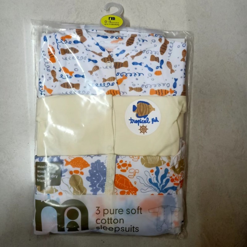 Baby Girls Romper Manufacturer - 100% Cotton One Piece Coverall Footie Bamboo Pajamas