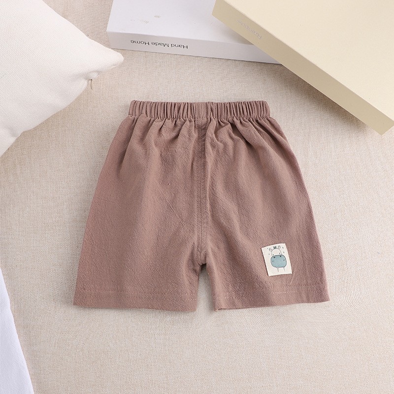 Toddler Jogger Shorts Supplier - Infant Soft Casual Cotton Linen Baby Shorts Cute Prints
