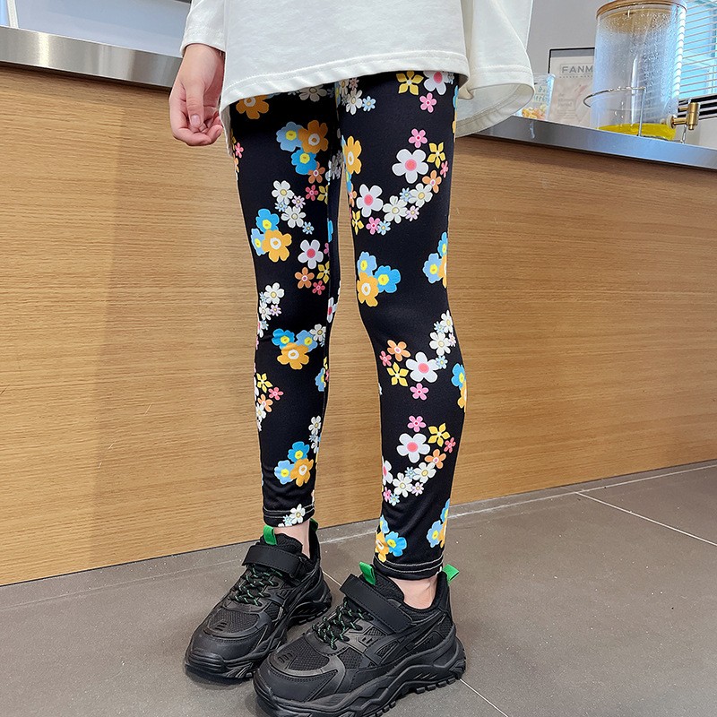 Young Girls Leggings Supplier - Multipack Soft Comfortable Pants Athletic Printed