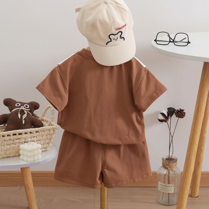 Toddler Boys Clothes Manufacturer - 2 Pieces Cartoon Short-Sleeve Cotton T-Shirts Tees