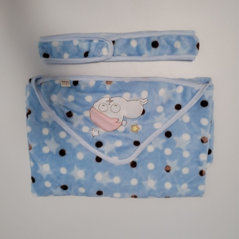 Baby Fleece Blanket Manufacturer - Hooded Wrapper All Season Soft Blanket 0-6 Months