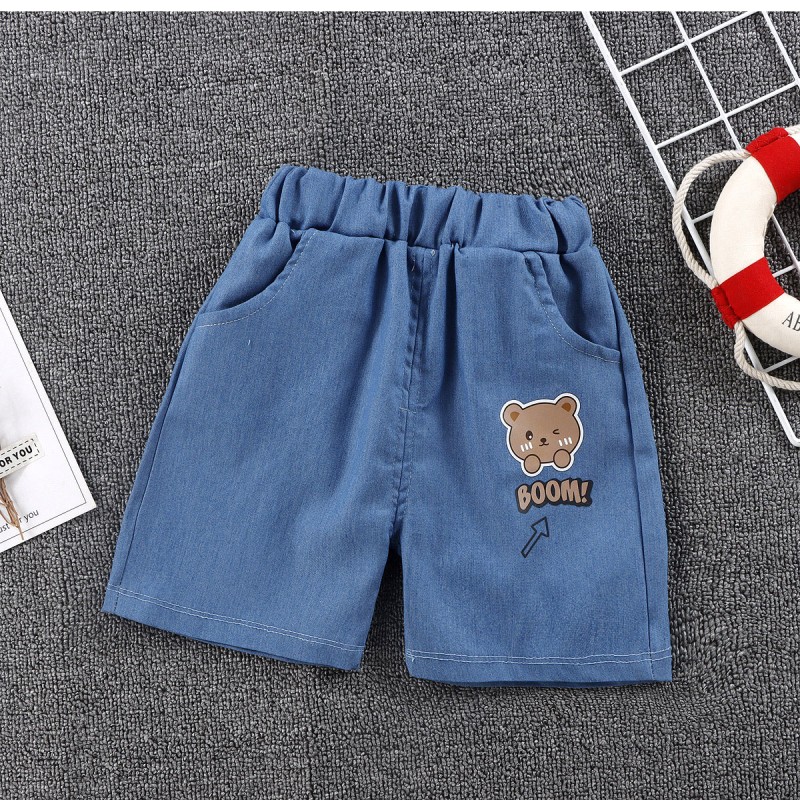 Toddler Jean Shorts Factory - Boys Kids Demin Jeans Shorts Elastic Waist Summer