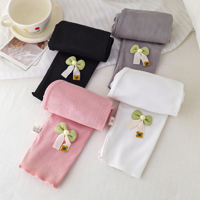 Toddler Kids Leggings Supplier - 1-6T Cotton Full Length Soft Comfortable Footless