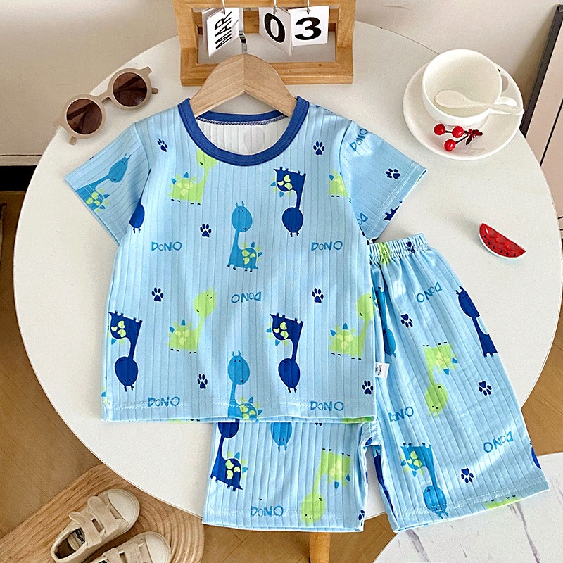 Toddler Clothes Factory - 1-6 Years Summer Cotton Outfits Shirt Short Sets Two Piece