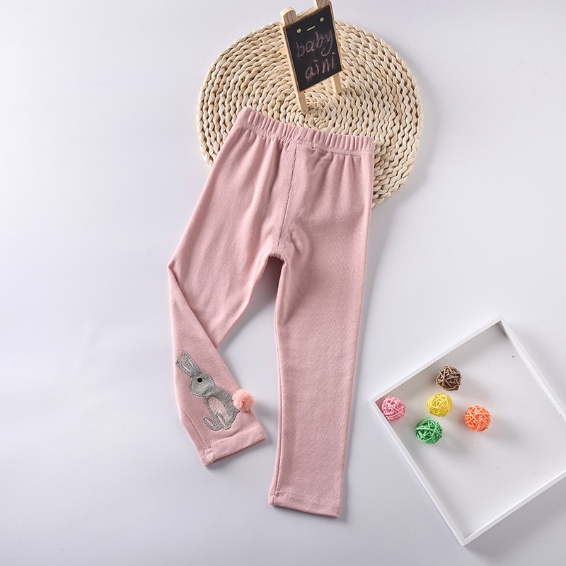 Girls Leggings Manufacturer - 2-6T Ankle Length Cotton Leggings Solid Design School