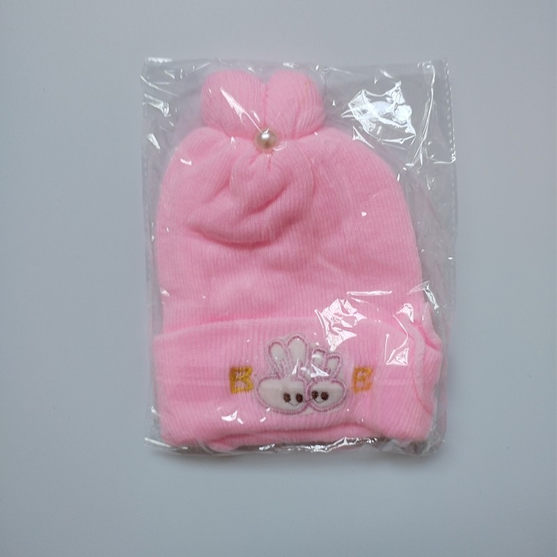 Kids Winter Cap Supplier - 1-3 Year Polyester Cotton Woolen Cap Cartoon Design Cap