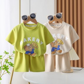 Infant Set Clothes Manufacturer - Toddler Boys Summer Clothes Shirt Shorts Cartoon