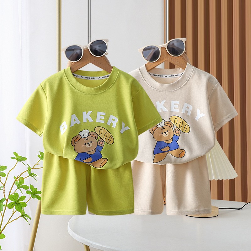 Infant Set Clothes Manufacturer - Toddler Boys Summer Clothes Shirt Shorts Cartoon